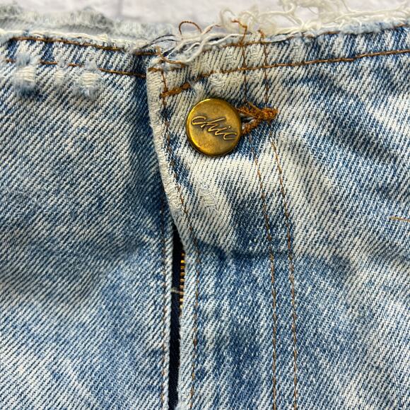 Vintage 80s 90s Chic High Waist Mom Jeans Acid Wash Petite Size 22 WP Pleated - Picture 5 of 10